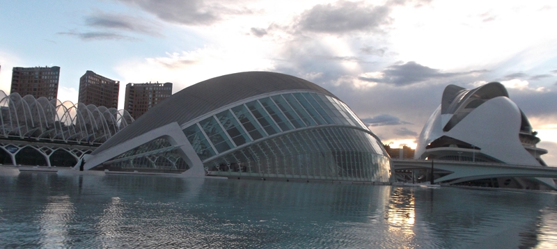 Ciudad de las Artes y las Ciencias en Valencia.