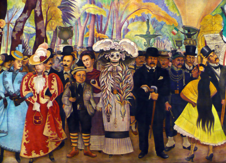 La Catrina en la obra de Diego Rivera
