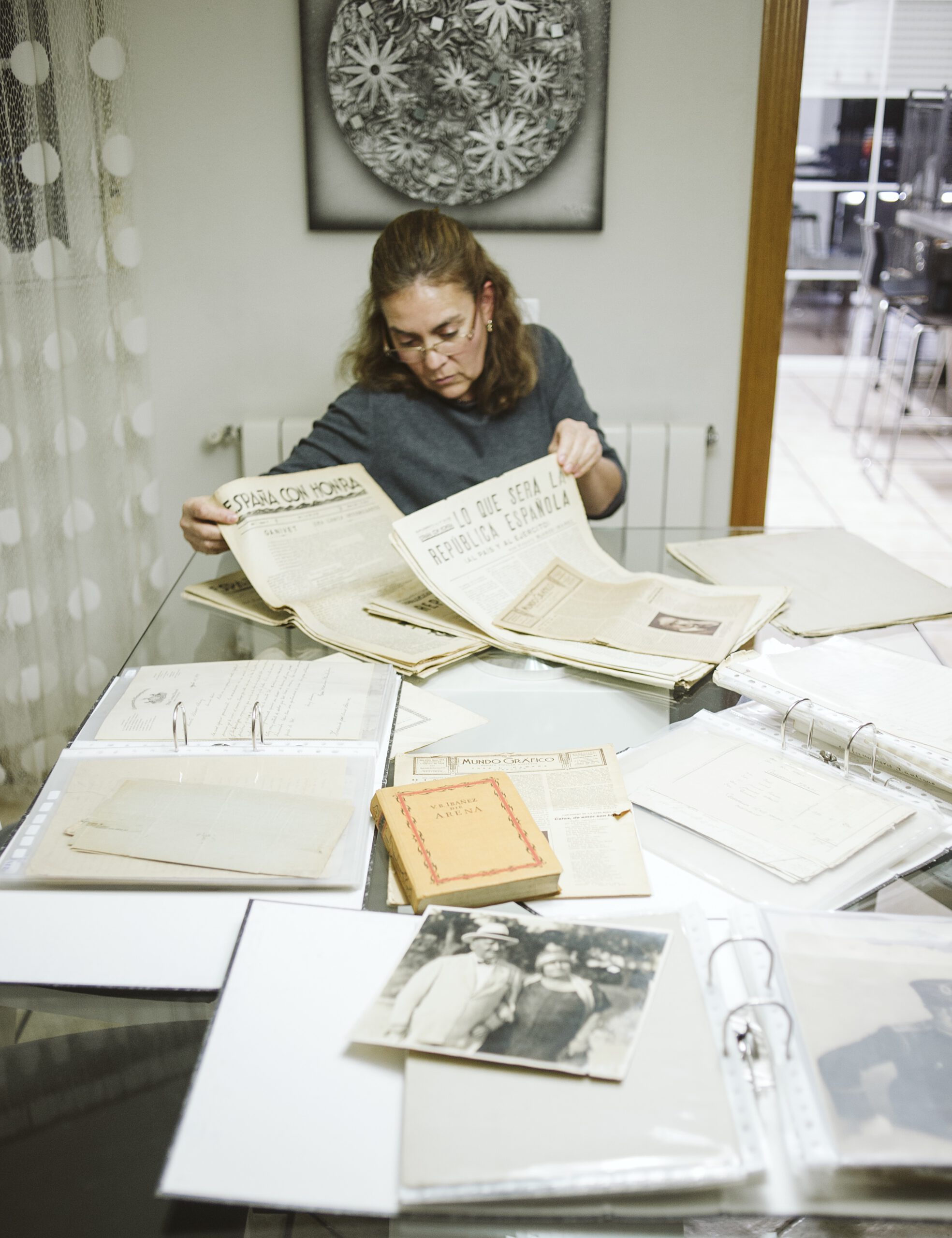 Revisando los documentos de Blasco Ibáñez